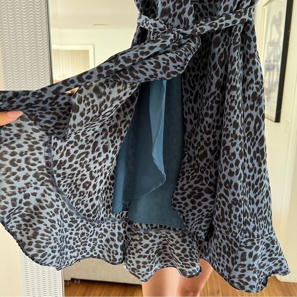 AQUA Blue Cheetah Dress - Picture 5 of 7